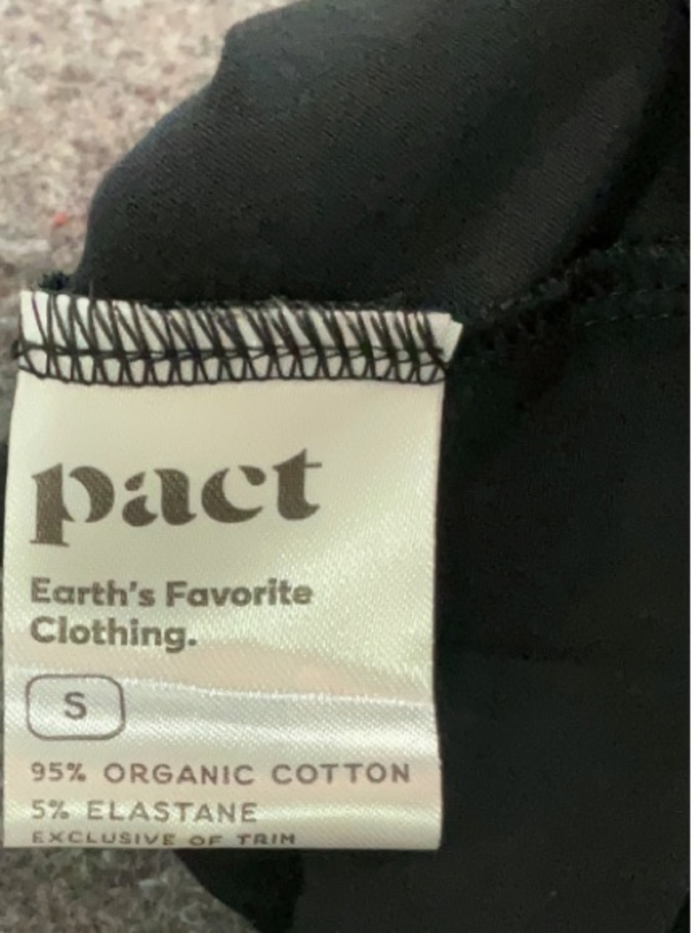 Pact Black Shelf Bra Fit & Flare Organic Stretch Midi Dress Small - Picture 7 of 11